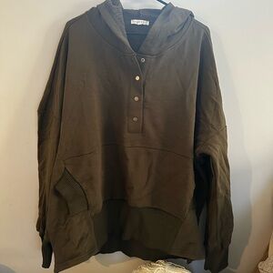 Oversized green sweater